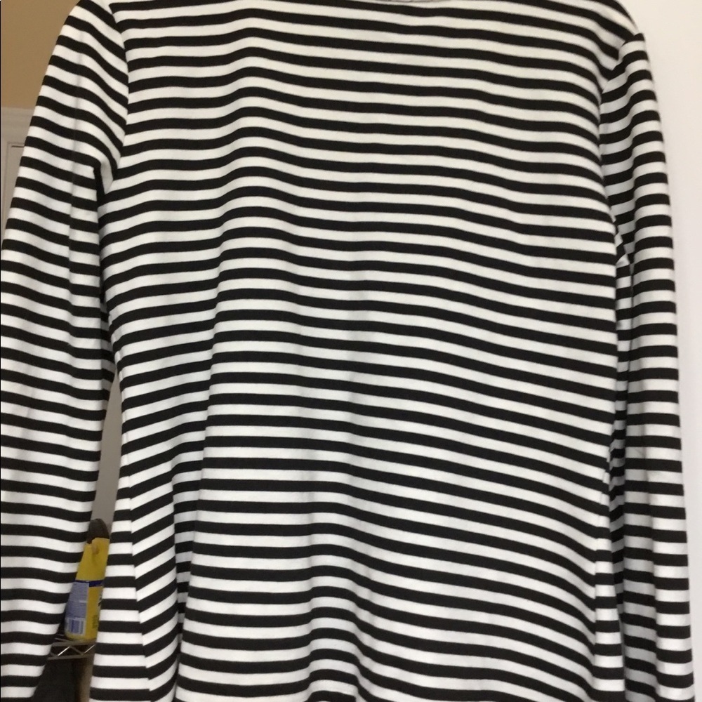 Kate Nautical Striped Knit Cardigan Jacket w/ Braided Trim Gold Buttons - Chic - Picture 6 of 6